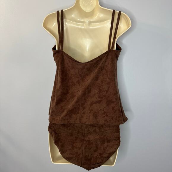 Magic Suit Women's Brown Tankini Swim Bathing Suit Set Brown Sz 12 - Picture 6 of 13